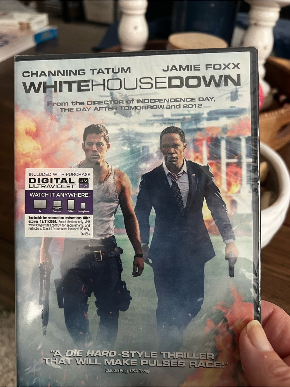 White House Down DVD Movie - Channing Tatum & Jamie Foxx - Blue/Black Cover